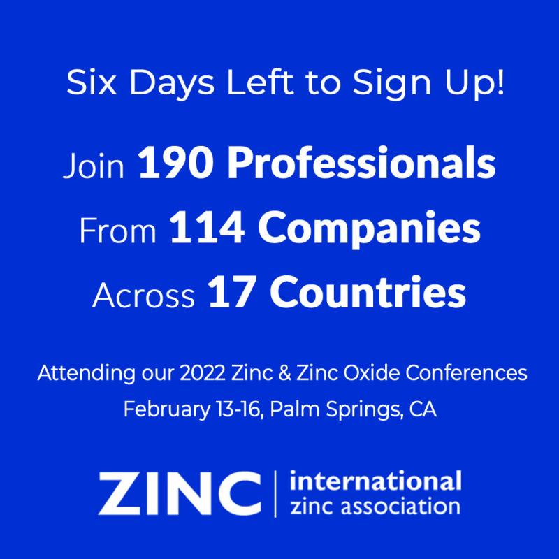 zinc, conférence, 2022